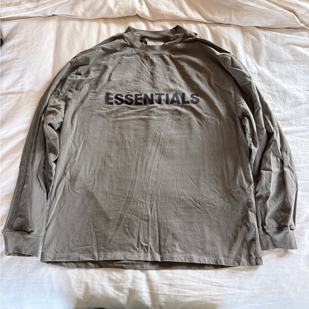 Essentials Men's Olive Long Sleeve Tee